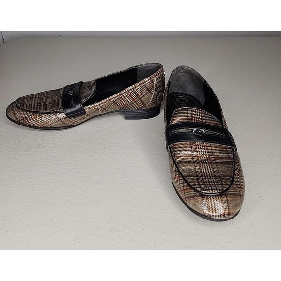Circus Sam Edelman Hannon Plaid Slip On Penny Loafers Womens Size 7.5 EUC - Picture 3 of 10